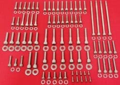 2007-2016 FLH-FLT Touring Ultra Road King Street Glide Road Glide Polished Stainless Engine Allen Bolt Kit