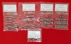 2003-2005 HONDA CRF150F Polished Stainless Steel Engine Bolt Kit Set