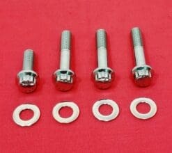 Yamaha YFM700 700 Raptor Polished ARP 12pt High Strength Stainless Foot Peg Bolt Kit