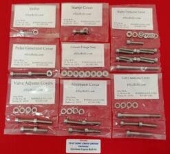 HONDA CB550SC CB650SC NIGHTHAWK Polished Stainless Steel Engine Bolt Kit Set