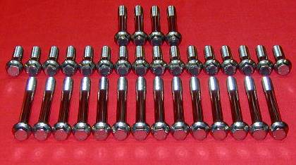 SBC Grade 8 Stainless ARP Head Bolt Kit Full Set