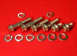 Polished Stainless Steel Lower Motor Mount Kit