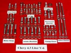 217 Pc Marine 4.3L V-6 Stainless Steel Hex Engine Bolt Kit