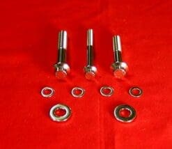 1999-2008 FLT-FLH Polished Grade 8 Rear Footboard Bolt Kit
