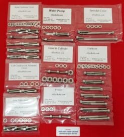 1985-01 HONDA CR500 CR500R Polished Stainless Steel Engine Bolt Kit Set