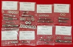 1987-1990 SUZUKI LT500R Quadzilla Polished Stainless Steel Engine Only Bolt Kit