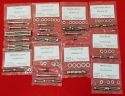 YAMAHA 2005 & UP YZ125 Polished Stainless Steel Engine Bolt Kit Set