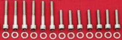 YAMAHA 1998-2016 XVS650 V STAR 650 CRANKCASE Halves Polished Stainless Steel Bolt Kit Set