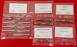 1981-2003 HONDA XR100 XR100R Polished Stainless Steel Engine Bolt Kit Set