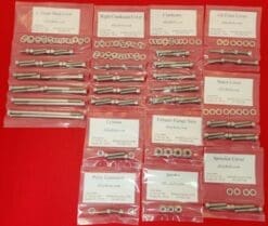 1983-1986 HONDA XR350R Polished Stainless Steel Engine Bolt Kit Set