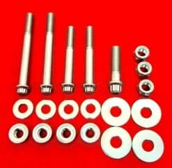 1948-1984 FX & FL Show Polished Grade 8 ARP Stainless Engine Mount Bolt Kit
