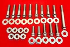 1999-2006 FLH-FLT Polished Grade 8 ARP Stainless Engine Mount Bolt Kit