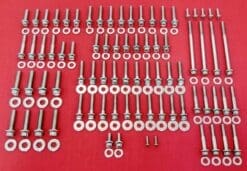 2017 & Up FLH-FLT Touring Ultra Road King Street Glide Road Glide Milwaukee 8 Polished Stainless Grade 8 ARP Stainless Engine Bolt Kit