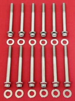 2000-2017 Softail Polished Grade 8 ARP Stainless Engine Case Bolt Kit