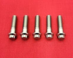 1987-2005 Dyna FXR Polished Grade 8 ARP Stainless Front Fork Triple Tree Bolt Kit
