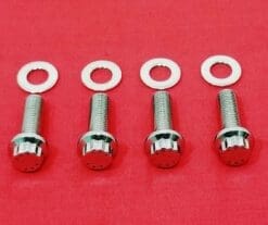 Yamaha 1985-1986 YTZ250 Tri-Z 250 Polished ARP 12pt High Strength Stainless Foot Peg Bolt Kit