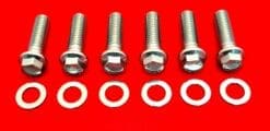 FORD FE 352 390 406 427 428 Grade 8 ARP Polished Stainless Steel C-6 Bellhousing Bolt Kit for Automatics