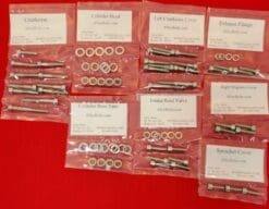 MAICO 1978-1982 250 400 440 490 RADIAL FIN POLISHED STAINLESS STEEL ENGINE BOLT KIT