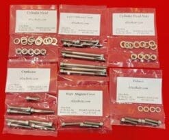 MAICO 1972-1977 250 400 440 RADIAL FIN POLISHED STAINLESS STEEL ENGINE BOLT KIT