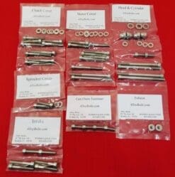 YAMAHA 2000 & Up TTR90 TTR90E TTR110 TTR110E Polished Stainless Steel Engine Bolt Kit Set