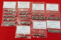 YAMAHA 2008-2021 XT250 Polished Stainless Steel Engine Bolt Kit Set