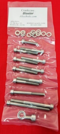 Yamaha YFS200 Blaster Polished Stainless Steel ATV Crankcase Halves Bolt Kit