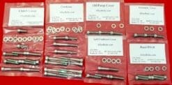YAMAHA 1974-1979 YZ80 A-F, 1974-1980 GT80 A-G, 1980-1982 MX80 Polished Stainless Steel Engine Bolt Kit Set