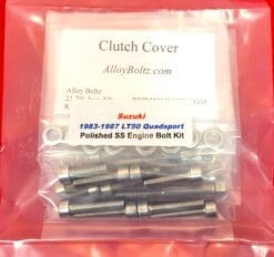 Alternative view of 1984-1987 Suzuki LT50 ATV Polished Stainless Steel Engine Bolt Kit Set