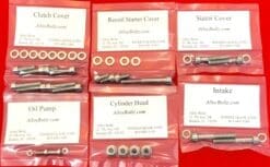 1984-1987 Suzuki LT50 ATV Polished Stainless Steel Engine Bolt Kit Set