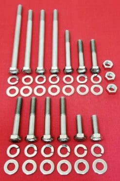 1986-1993 Ford 302 5.0L Stainless Steel Water Pump Timing Cover Hex Bolt Kit Set