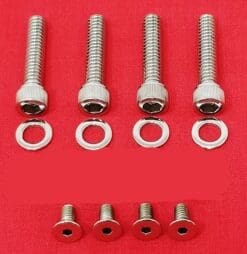 2014 & Up Show Polished Stainless Harley Switches & Control Levers Allen Bolt Kit