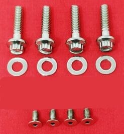 2014 & Up Polished Stainless Harley Touring Switches & Control Levers ARP 12pt Bolt Kit